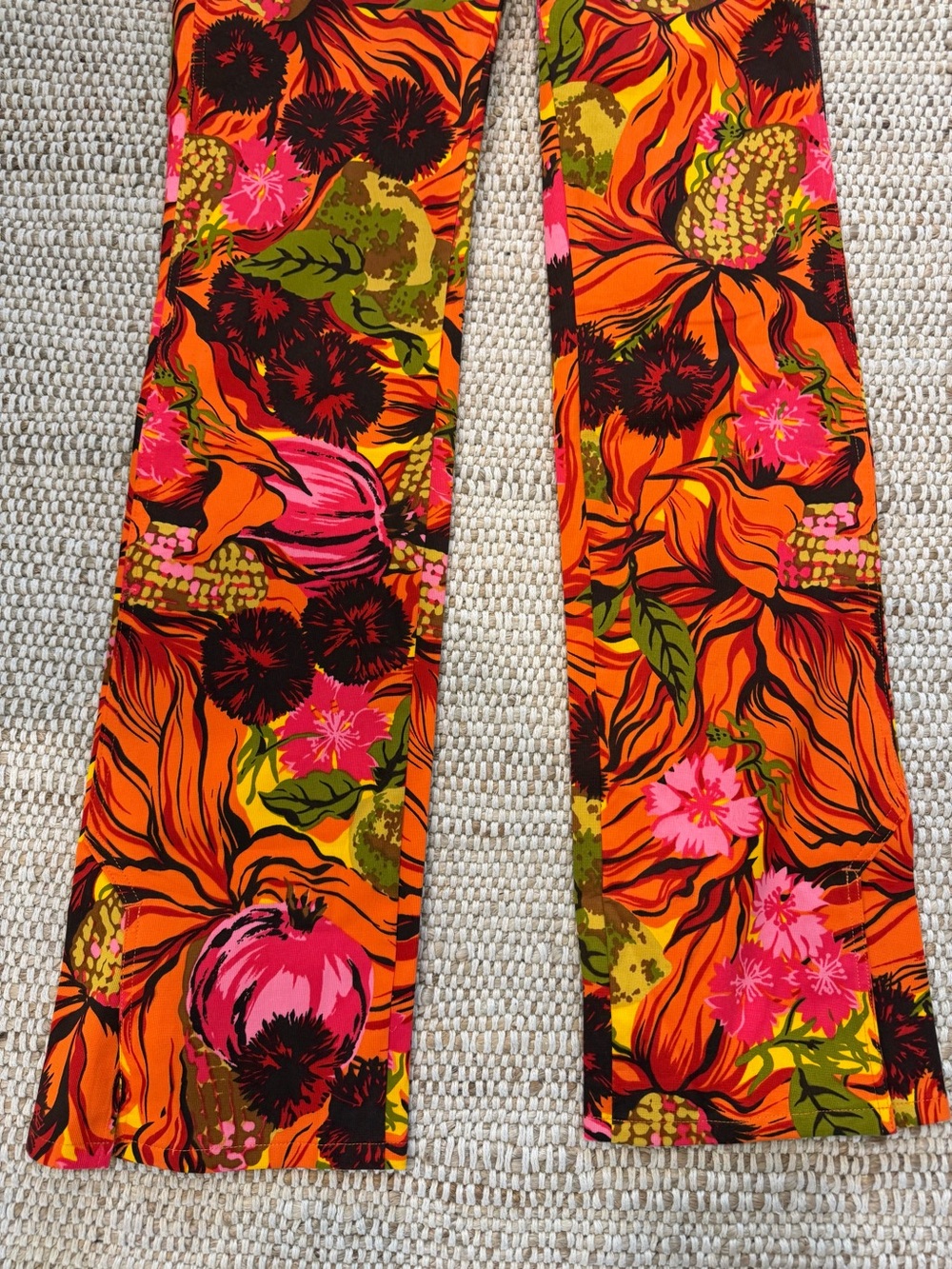 🍊 ARCHIVAL D&G Dolce & Gabbana Psychedelic Tropical Print Trousers - Picture 9 of 10